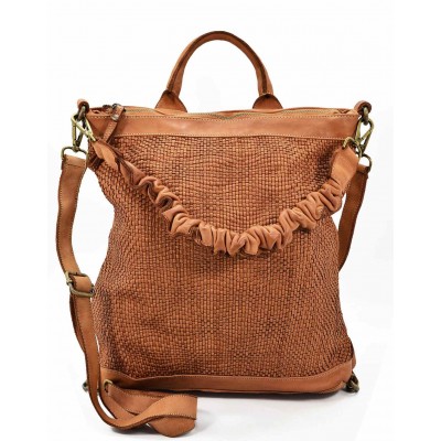 14■ Leder Tote Tasche für Damen mit Rucksack Function aus Italianische Leder