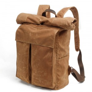 P10 WACHS SONIA UNISEX™ Rollen Rucksack gewachste Canvas. Damen / Herren. 4 Farben