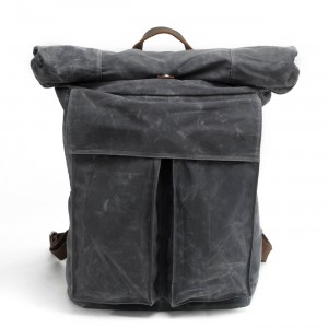 P10 WACHS SONIA UNISEX™ Rollen Rucksack gewachste Canvas. Damen / Herren. 4 Farben