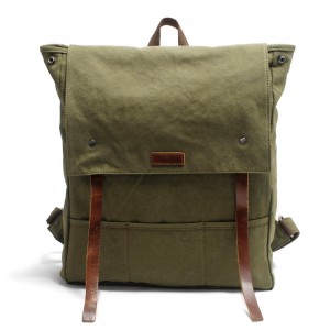 P15 NIVETTE™ Damen Rucksack dicke gewachste canvas mit naturleder. 2 Farben